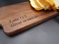 Elevate Your Culinary Creations with Our Personalized Bible Verse Walnut Paddle Charcuterie Bread Board