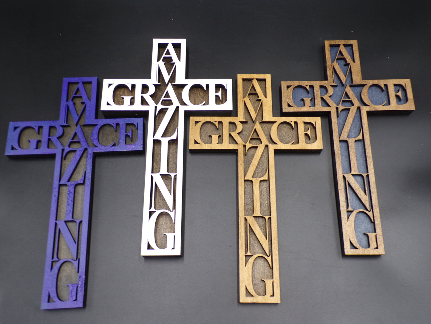 3-D Layered Wood Amazing Grace Wall Decor