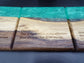 Enhance Your Gatherings with Our Personalized Bible Verse Live Edge Walnut Charcuterie Board and Coaster Set