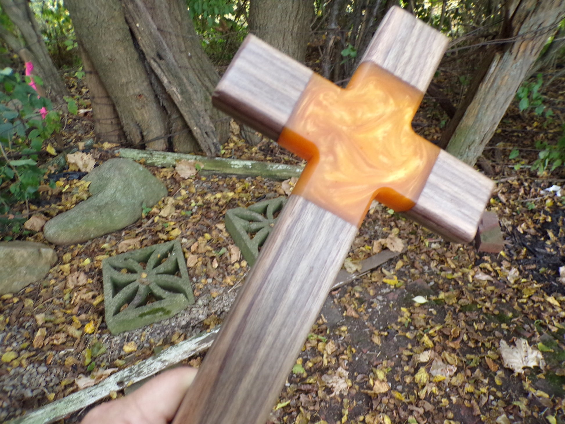 Cross, Crosses, Wooden Cross, Wooden Crosses, Dark Walnut Stained
