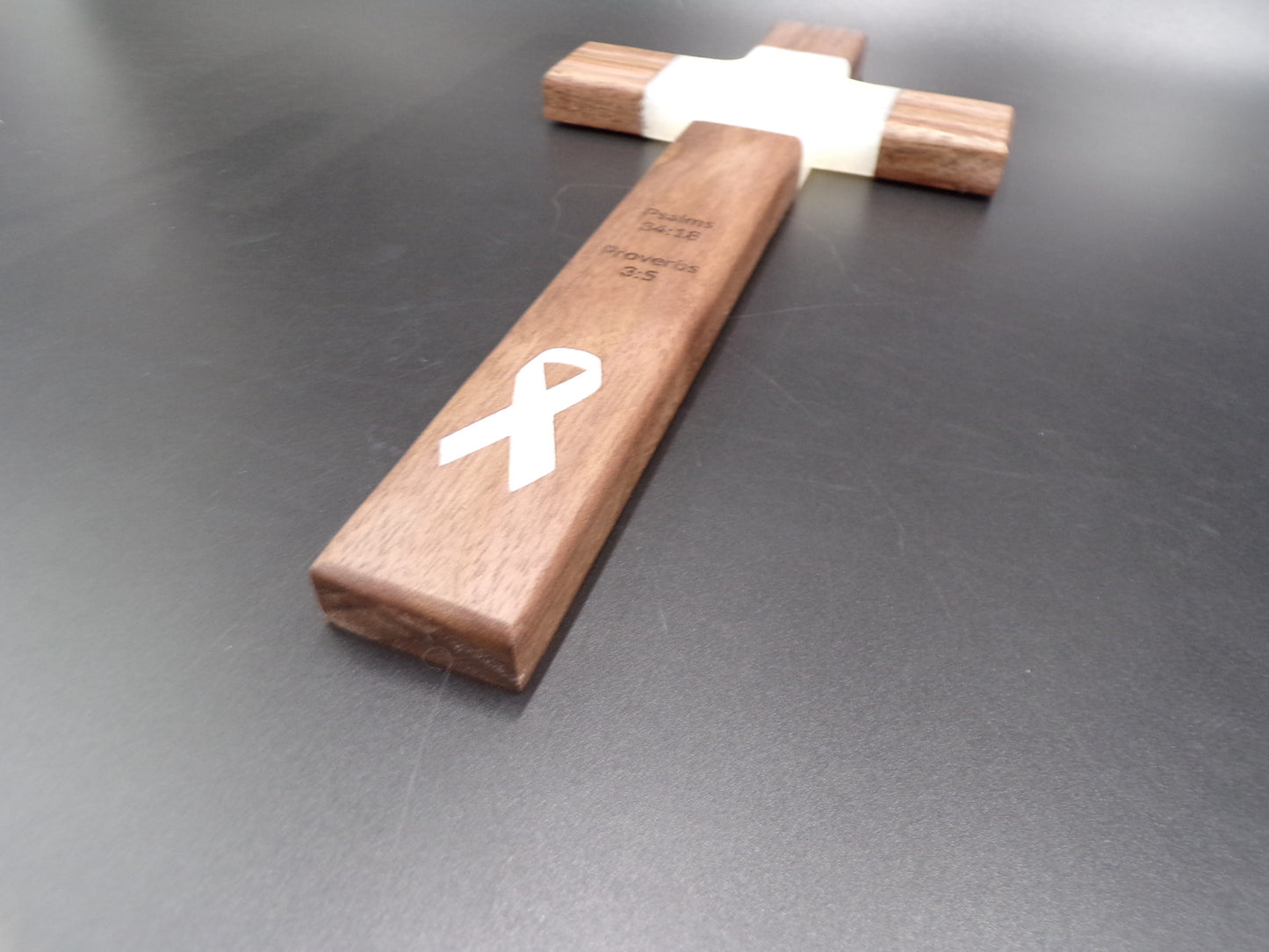 Embrace Hope Cross: Lung Cancer Awareness Gift of God's Love