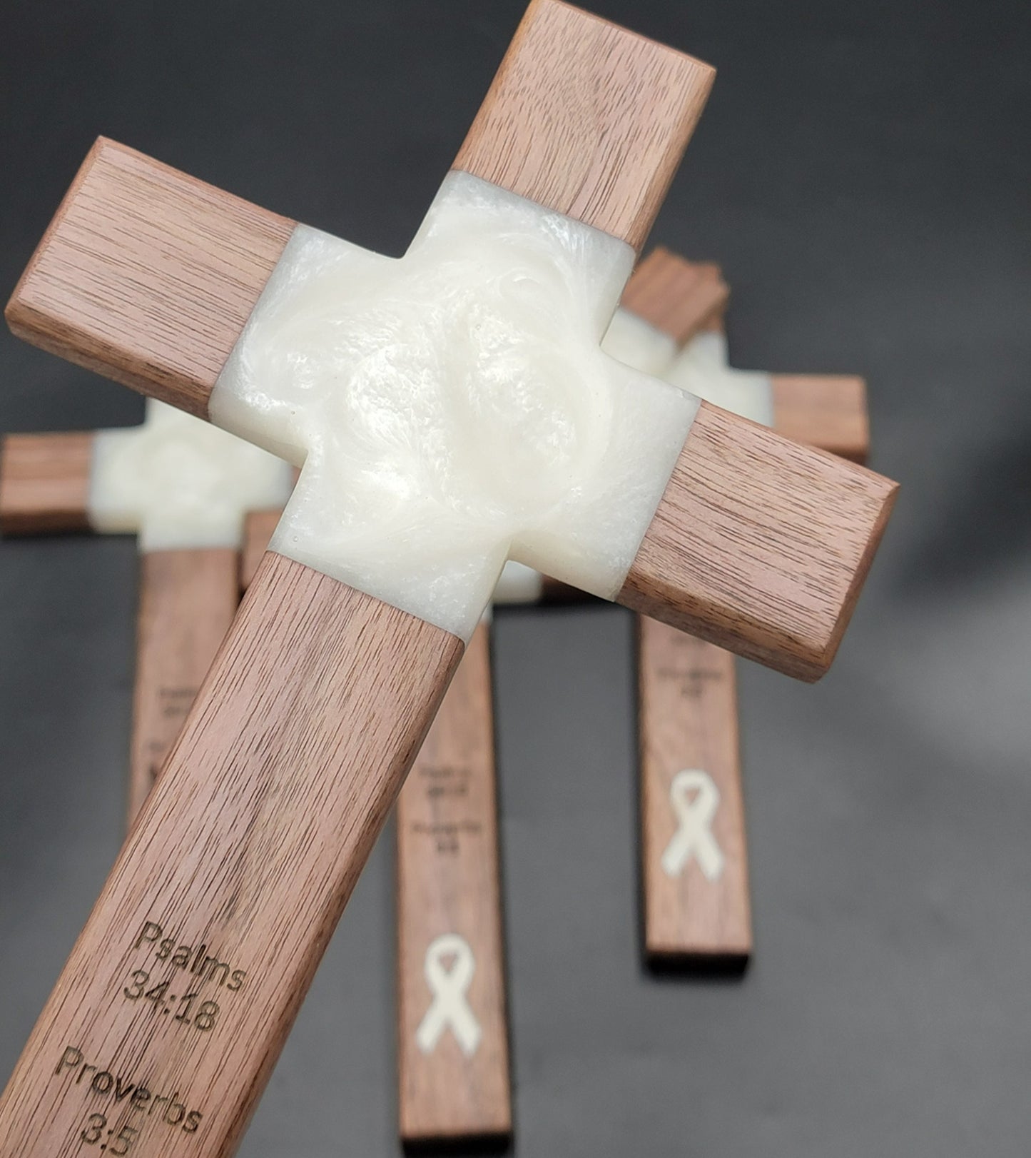 Embrace Hope Cross: Lung Cancer Awareness Gift of God's Love