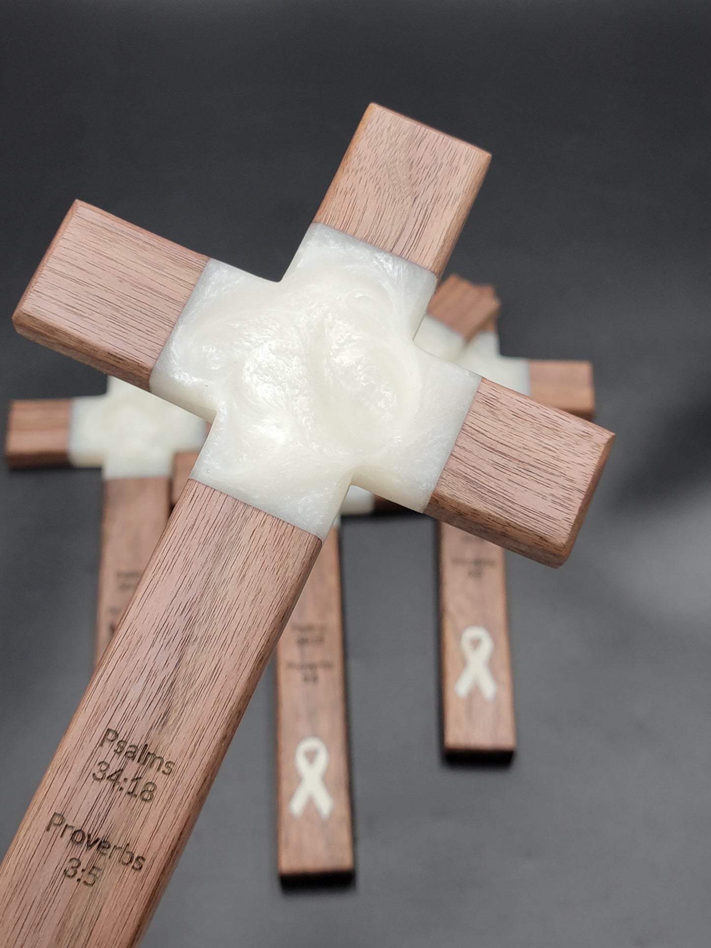 Embrace Hope Cross: Lung Cancer Awareness Gift of God's Love