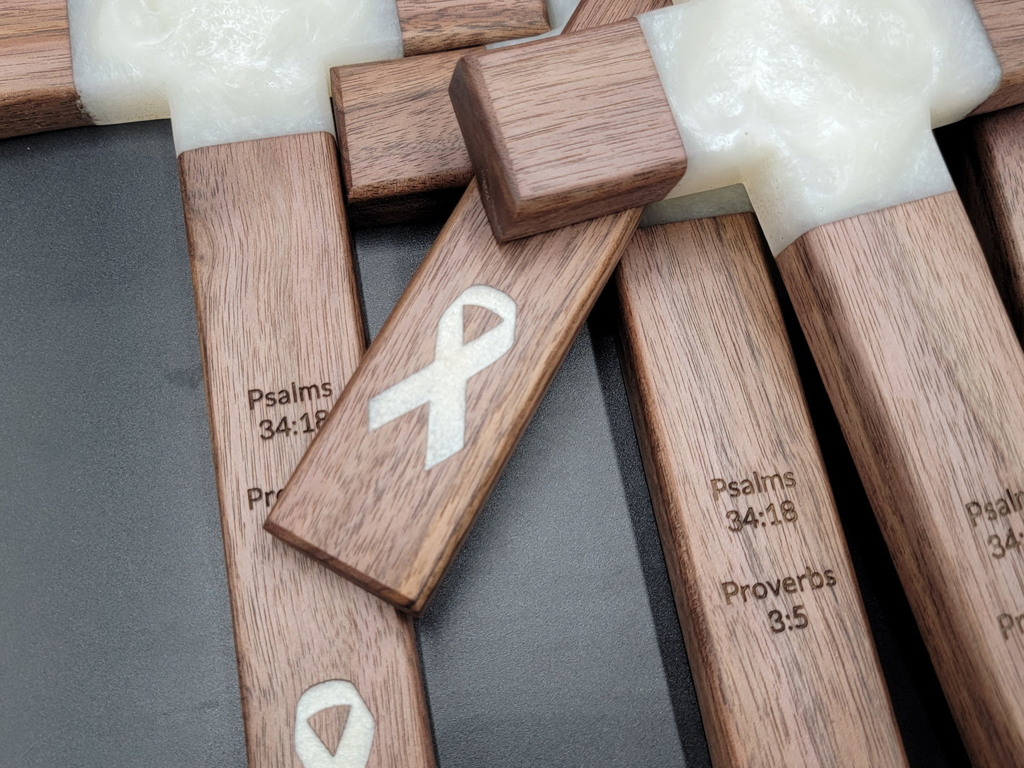 Embrace Hope Cross: Lung Cancer Awareness Gift of God's Love