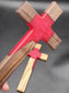 Give the Gift of God's Love Redemption Flow Cross - Blood Red Epoxy