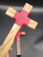 Give the Gift of God's Love Redemption Flow Cross - Blood Red Epoxy