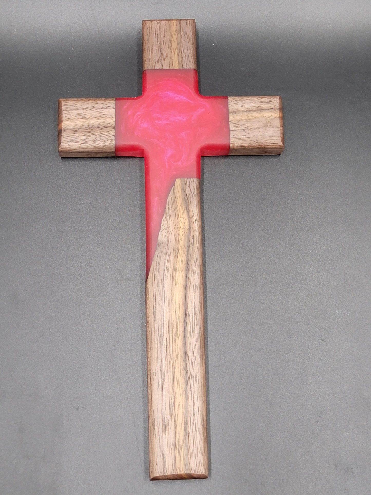 Give the Gift of God's Love Redemption Flow Cross - Blood Red Epoxy