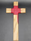 Give the Gift of God's Love Redemption Flow Cross - Blood Red Epoxy