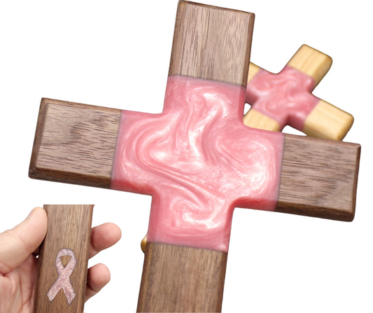 Embrace Hope Cross: Breast Cancer Awareness Gift of God's Love