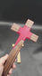 Give the Gift of God's Love Redemption Flow Cross - Blood Red Epoxy