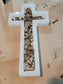 Nail of Devotion Cross: Solid Epoxy Resin with Embedded Nails Give the Gift of God's Love